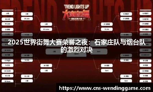 2025世界街舞大赛荣誉之夜：石家庄队与烟台队的激烈对决